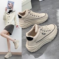 INS Korean Thick Sole Dads Shoes 2023 Autumn Street Shoot Student Running Sports Shoes Increase Leisure