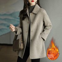 Fashion Small Casual Slim Versatile High end Cotton Wool Coat Trendy Jacket