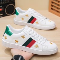 High Quality 2026 Bee Star Embroidered Sneakers Green Red Stripe Casual Shoes