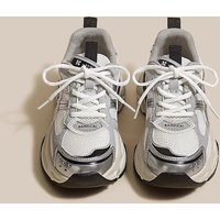 Ruoji All Match Matching Old Thick Soled Dad Shoes 2024 Spring Autumn Mesh Breathable Casual Sports Shoes