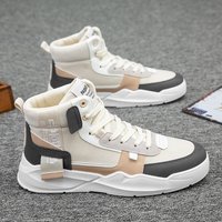 High Top Sneakers S Shoes Winter Spring Autumn Breathable Casual Versatile Plus Velvet Cotton Sports Trendy