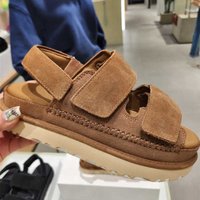 Women's Double Layer Platform Sandals Spring/Summer Open Toe Velcro Strappy Roman Beach Shoes Height Increasing