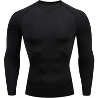 Men's Clothing Men's Fitness Long Sleeved Sports Running Training Suit Quick Drying High Elastic Tight Fitting Shapewear