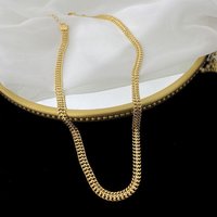 European American Cross border Niche Design Chunky Chain High end Titanium Steel Necklace Accessories