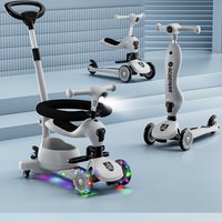 Children's Scooter Rideable Pushable Gliding Multifunctional Ride-On Car For Infants And Toddlers 0-3-6 Years Old Baby