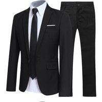  Two Piece Business Professional Suit Formal Solid Suit Groom & Best Man Four Seasons Wear