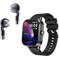 D8pro Smartwatch Built Wireless Earbuds NFC Access Control Bluetooth Calling Fitness & Music Tracker IP68 Waterproof