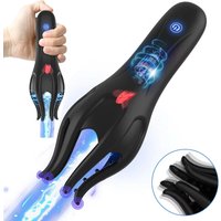 Airplane Cup Male Fully Automatic Tongue Licking Electric Shock Vibration Trainer Glans Exercise Masturbation Sex