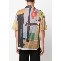 abstract-print short-sleeve shirt