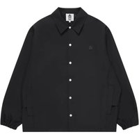 logo-patch panelled shirt jacket