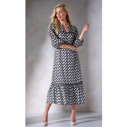 Printed Chiffon Midaxi Dress