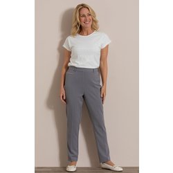 Anna Rose Slim Leg Trousers 29 Inch - Grey - 10