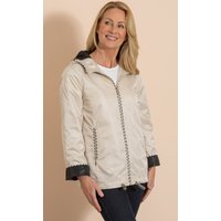 Anna Rose Hooded Jacket - STONE/BLACK - 16
