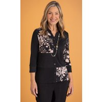 Klass Anna Rose Patchwork Blouse With Necklace BLACKPINK M