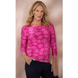 Anna Rose Jacquard Top - Rose - Xxl