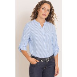 Anna Rose Striped Blouse - Blue/White - 12