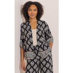 Printed Cover Up - Black - M