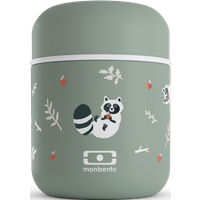 Die kleine isolierte Box - monbento MB Capsule grün Raccoon