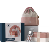 Die Box für die mobile Mahlzeit als ganz besonderes Geschenk - Geschenkbox rosa Moka