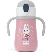 Die isolierte und anpassbare Flasche für Kinder - monbento MB Stram rosa Bunny