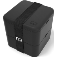Die quadratische Bento-Box Made in france - monbento MB Square schwarz Onyx