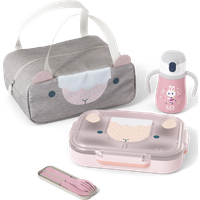 Das unterteilte Tablett für Kinder - monbento Set MB Wonder - Fortgeschrittener Erforscher rosa Sheep