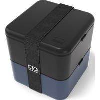 Die quadratische Bento-Box Made in france - monbento MB Square Midnight Onyx