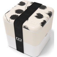 Die quadratische Bento-Box Made in france - monbento MB Square graphic Plume