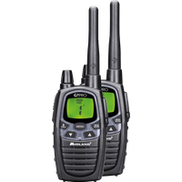 Midland G7 Pro PMR+LPD-Funkgerät C1090.13 Robustes Gerät für die Professionelle oder Private Nutzung, mit LCD-Display, inklusive Doppelstandlader und Gürtelclips, 2 Stück im Set