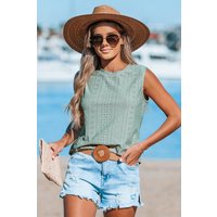 Cupshe 20% Rabatt auf JerseyTanktop in Salbeifarben mit Ösen