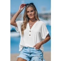 Cupshe Texturiertes VAusschnittTop mit Cutout