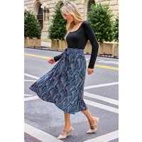 Cupshe 50% Rabatt auf Paisley Midikleid mit Taillengürtel und geradem Ausschnitt 199351319593