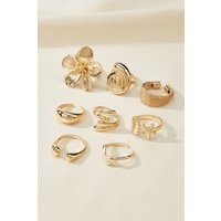 Cupshe 22% Rabatt auf Elegantes RingSet in Goldfarbe 199351525994
