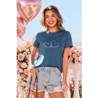 Cupshe Réduction de 50% sur un Tshirt col rond à motif cœur