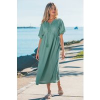 Grotto Green Maxi Dress