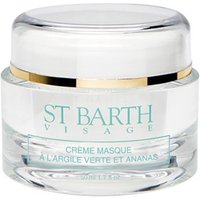 St. Barth - Cream Mask With Green Clay And Pineapple 50 ml - Nourishing Face Mask For Oily Skin