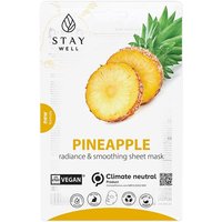 Stay Well - Pineapple Vegan Sheet Mask 1 x - Brightening Face Mask For All Skin Types
