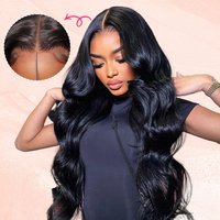 Glueless Wear And Go Wigs Body Wave Lace Closure Wigs With Pre Cut Lace Hairline
