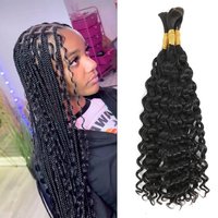 Deep Wave Bulk Human Hair For Braiding No Weft Human Hair Bulk