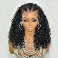 Braiding Human Hair Lace Front Short Bob Wigs With Full Density