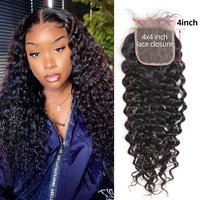 Alipearl Natural Wave 4*4 Lace Closure 1pc Peruvian Human Hair