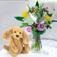 Glaze & Jellycat® Bashful Toffee Puppy image