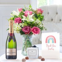 Chantilly, Moët & Chandon, 6 Mixed Truffles & Thank You Teacher Card