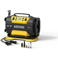 AstroAI Tire Inflator Air Compressor for Tires, 150 Psi Car Tire Air Pump with Dual Power Sources AC/DC