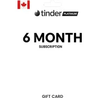 Buy Tinder Gift Card 6 Month Platinum CANADA - Instant Deliv