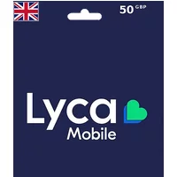 Lyca Mobile Gift Card 50 GBP (UK) – Instant Code | Aussui