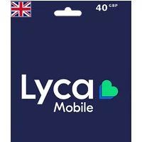 Lyca Mobile Gift Card 40 GBP (UK) – Instant Code | Aussui