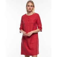 Alma & Lovis Legeres Tunika-Kleid mit Knopfleiste aus reinem Leinen | Leinen Kleid