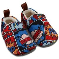 Pololo Barfuß-Hausschuhe "Comic" aus Seaqual Yarn, Futter aus Baumwolle (organic) vegan, Größen 18/19 - 30/31