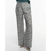 Alma & Lovis Stylische Print-Marlenehose aus reinem Leinen | Calla Marlene